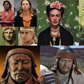 Real personalities and actors who embodied their image on the screen