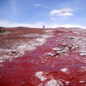 Red Lagoon in Chile