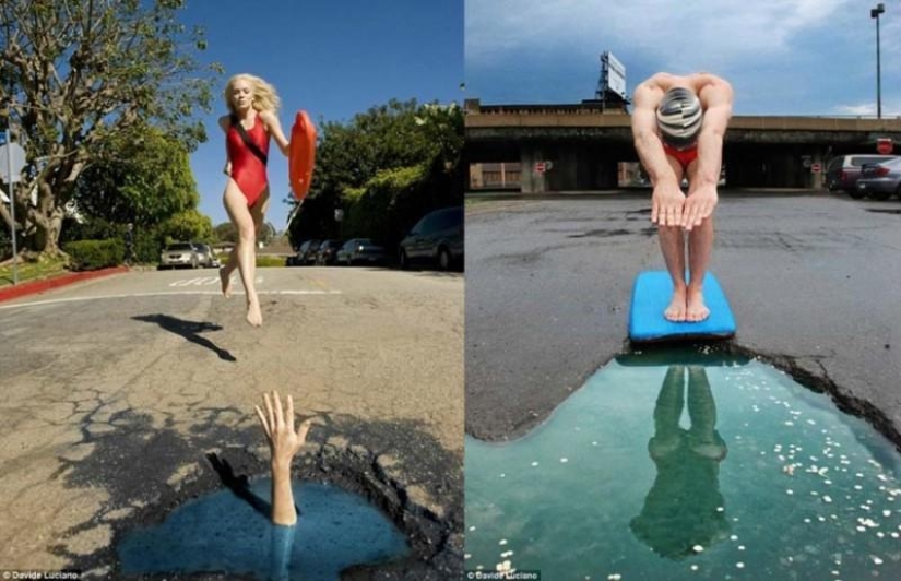 Road potholes as an art object