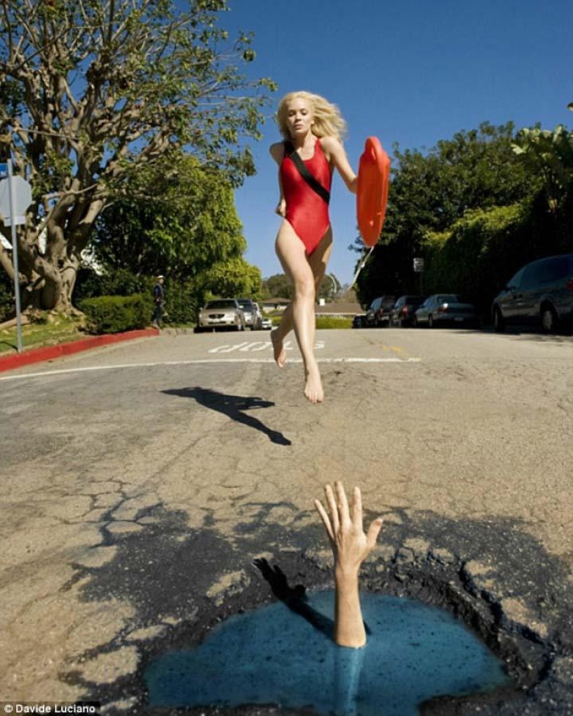 Road potholes as an art object