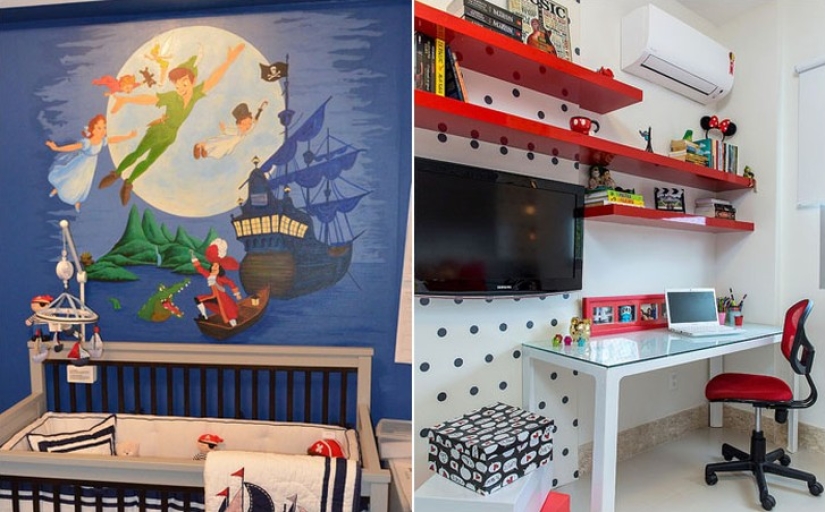 Rooms inspired by Disney fairy tales