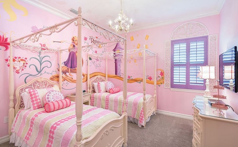 Rooms inspired by Disney fairy tales