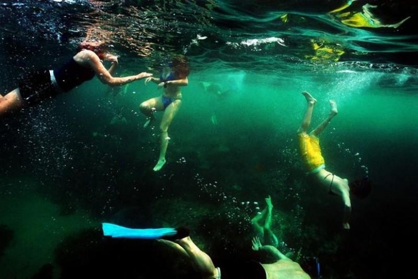 Running under the waves