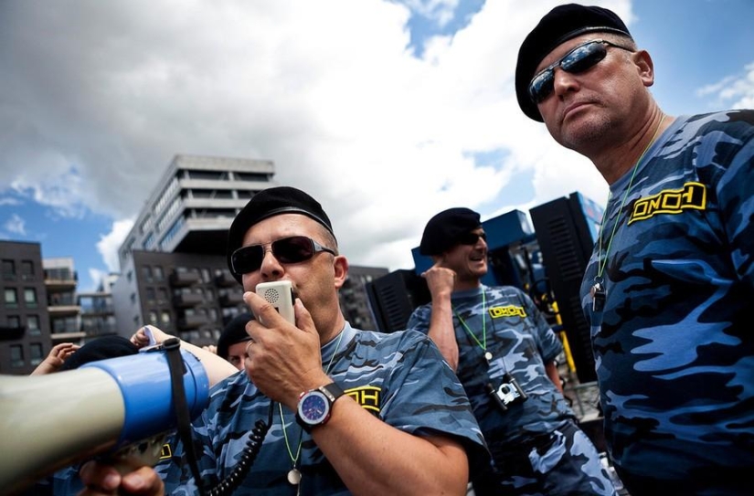 "Russian OMON" took part in the gay parade in Amsterdam