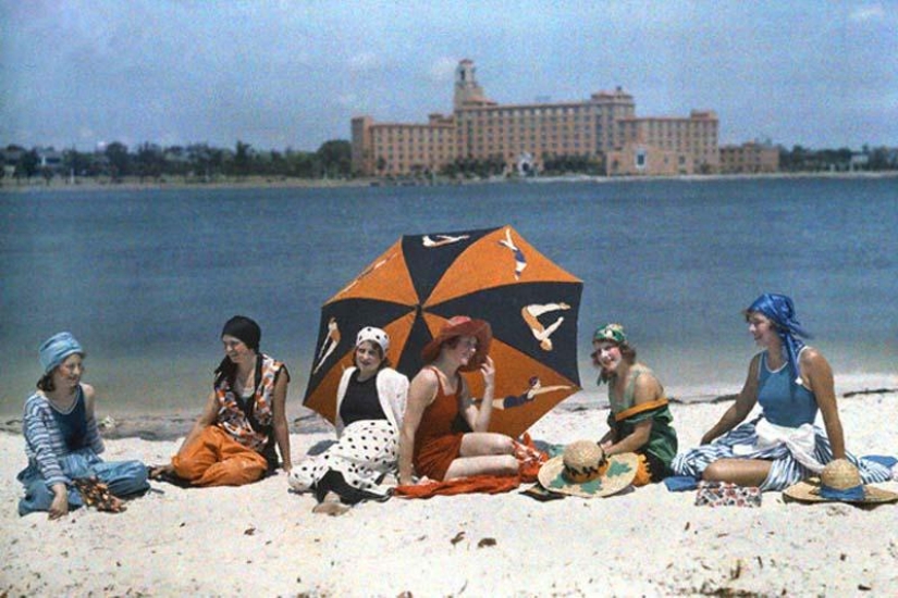 San Petersburgo y otras ciudades de Florida en 1929 en fotografías a color