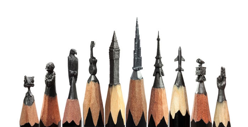 Sculptor from Ufa turns pencils into famous heroes