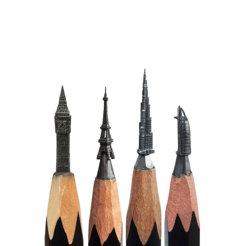 Sculptor from Ufa turns pencils into famous heroes