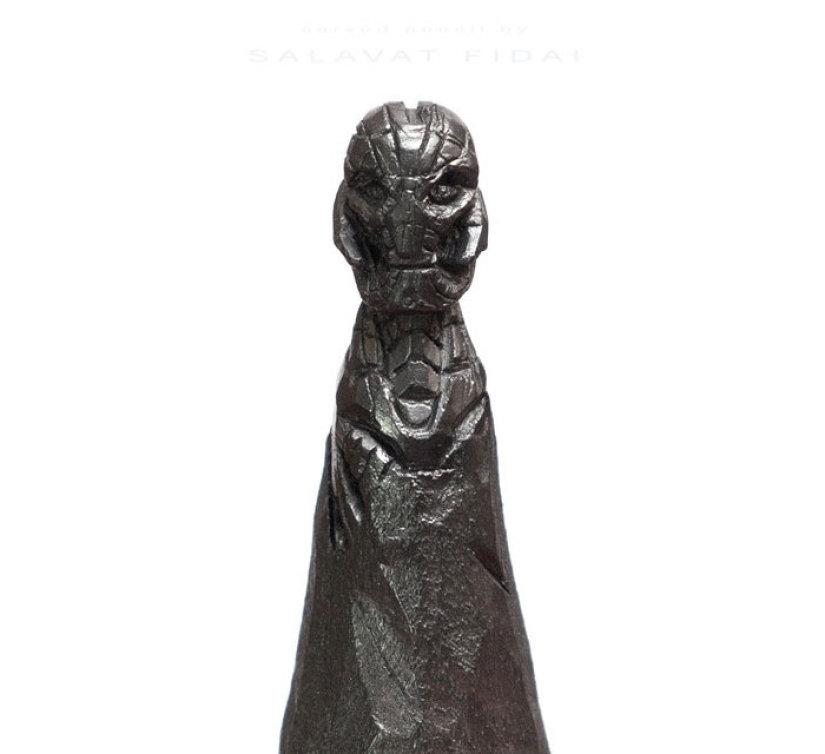 Sculptor from Ufa turns pencils into famous heroes