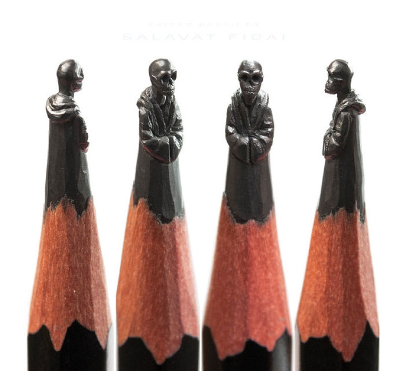 Sculptor from Ufa turns pencils into famous heroes