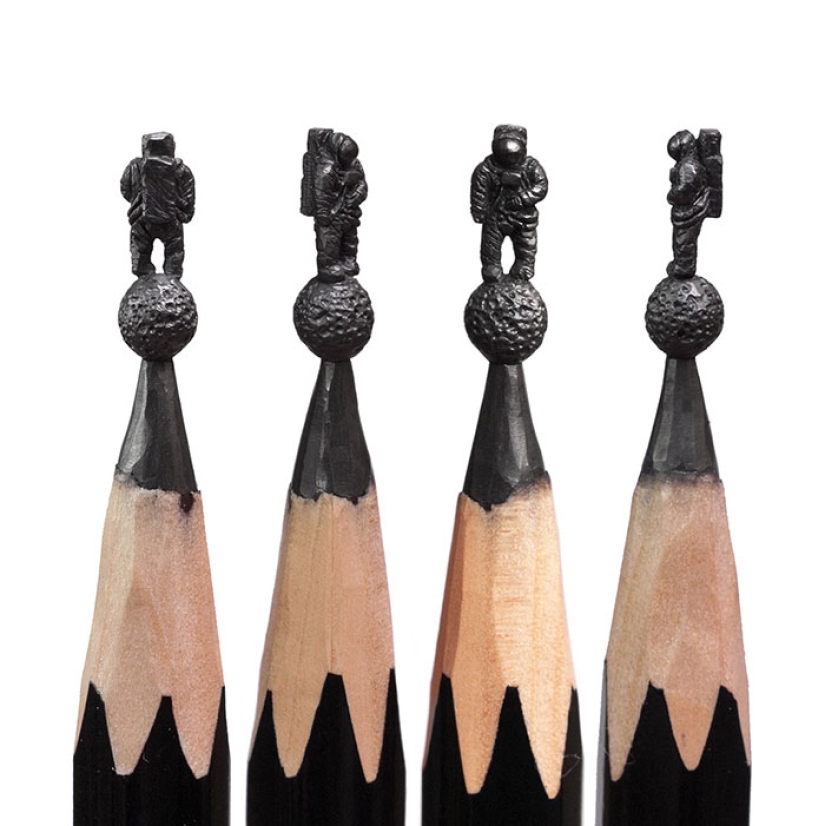 Sculptor from Ufa turns pencils into famous heroes