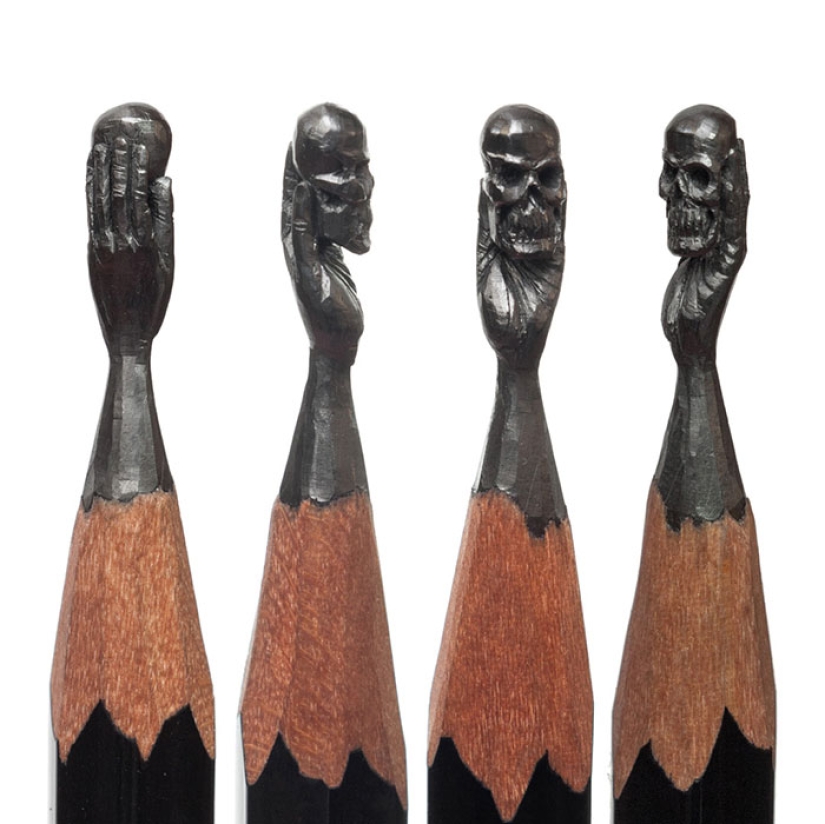 Sculptor from Ufa turns pencils into famous heroes