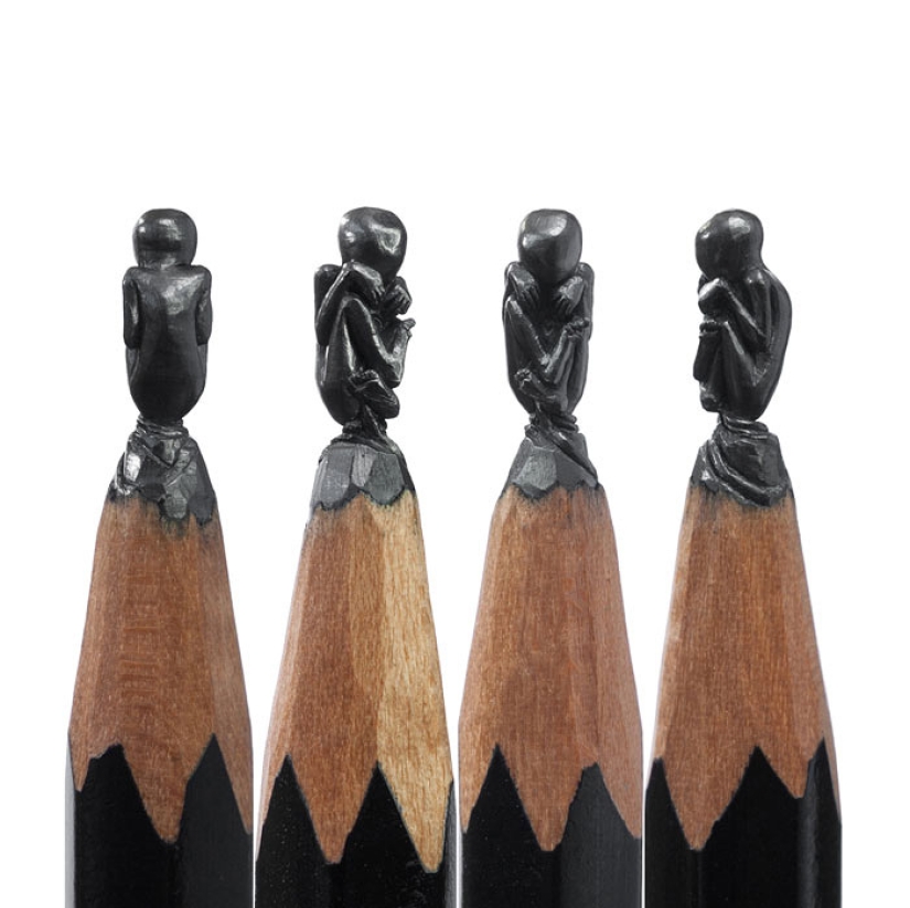 Sculptor from Ufa turns pencils into famous heroes