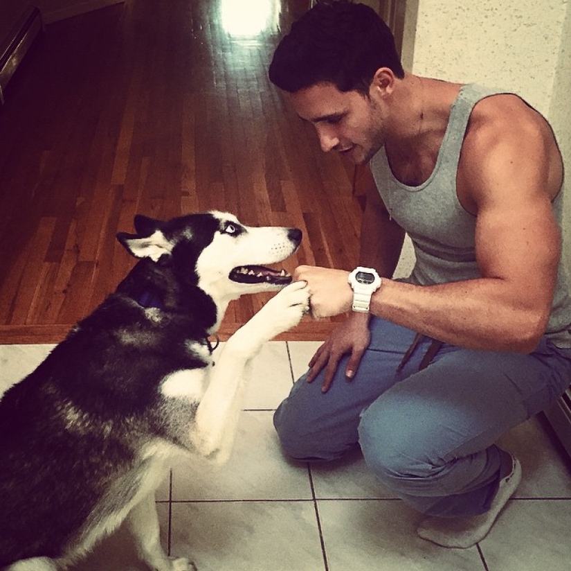 Sexy doctor and his glorious husky!