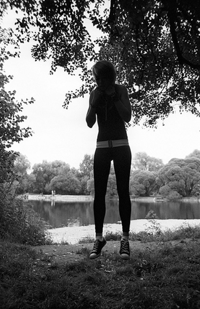 Shocking photos: On hooks