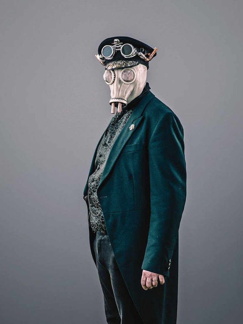 Shreks, ancianos informales y otros personajes de la fiesta Jack in green