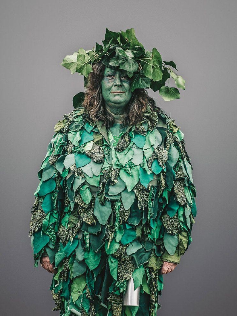 Shreks, elderly informals and other characters from the holiday Jack in green