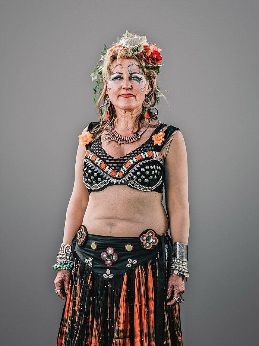 Shreks, elderly informals and other characters from the holiday Jack in green