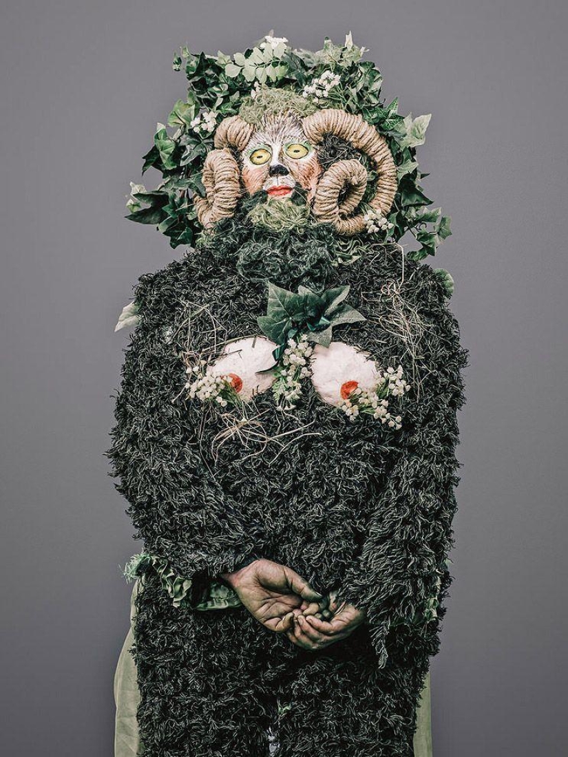 Shreks, elderly informals and other characters from the holiday Jack in green