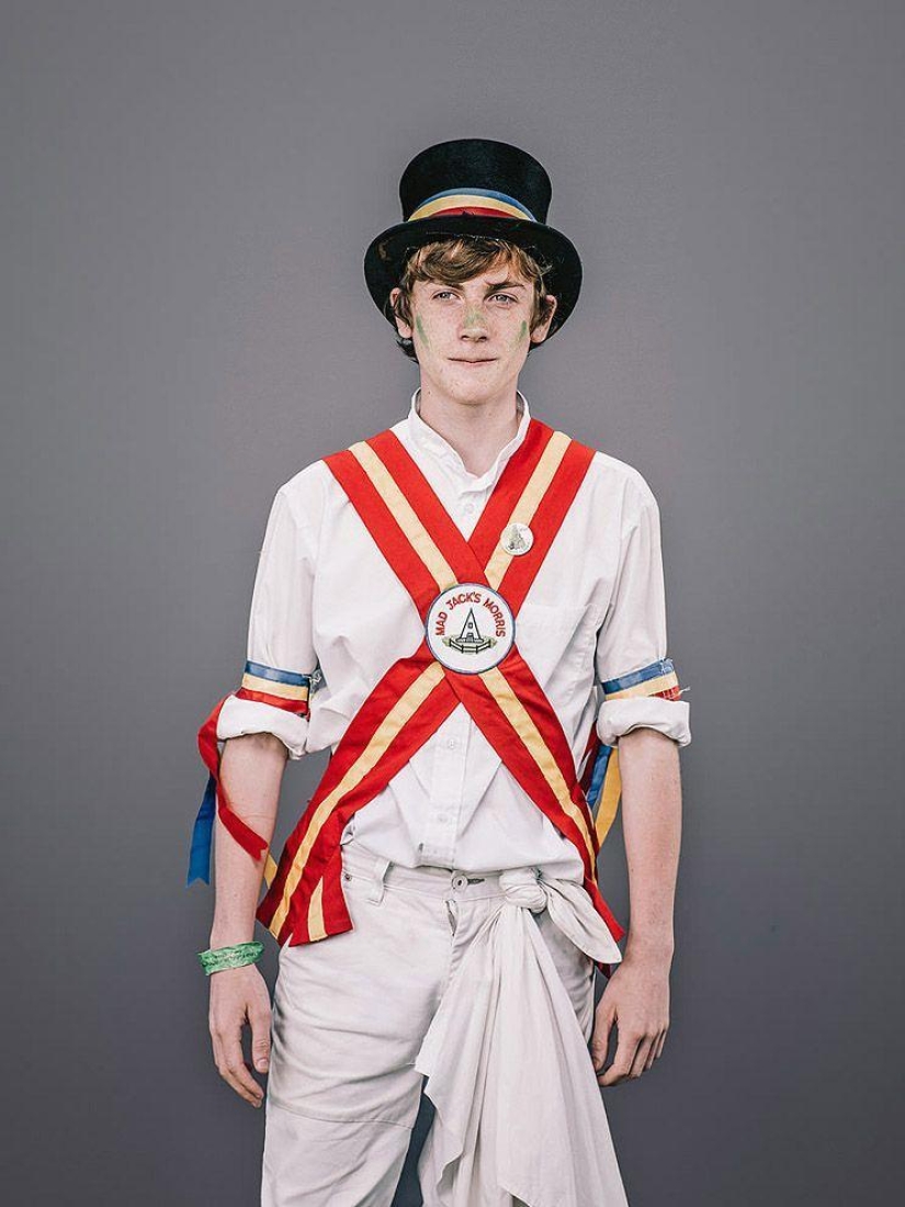 Shreks, elderly informals and other characters from the holiday Jack in green