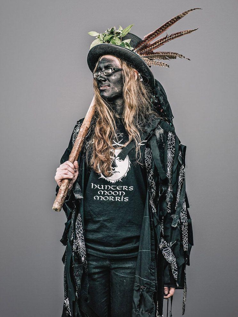 Shreks, elderly informals and other characters from the holiday Jack in green