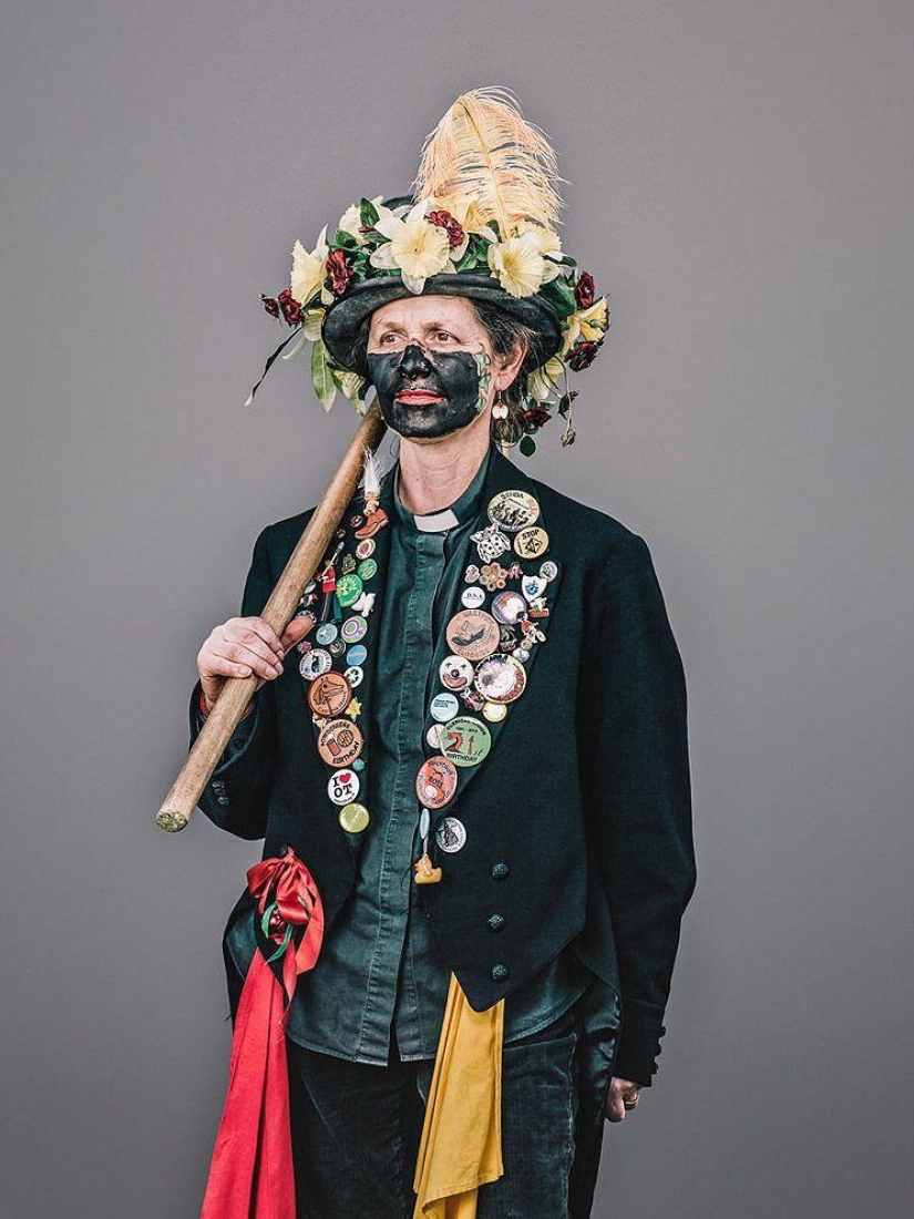 Shreks, elderly informals and other characters from the holiday Jack in green