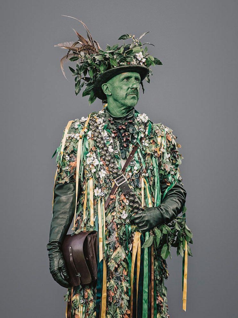 Shreks, elderly informals and other characters from the holiday Jack in green