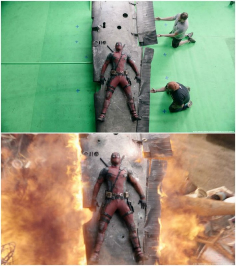Special effects in movies: how they filmed the movie "Deadpool"