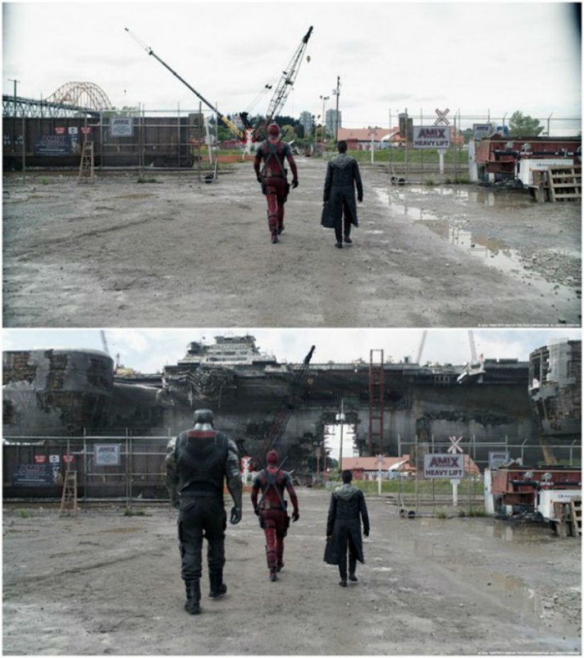 Special effects in movies: how they filmed the movie "Deadpool"
