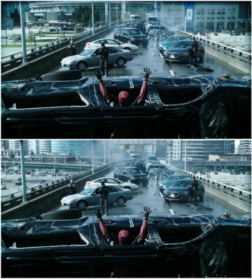 Special effects in movies: how they filmed the movie "Deadpool"
