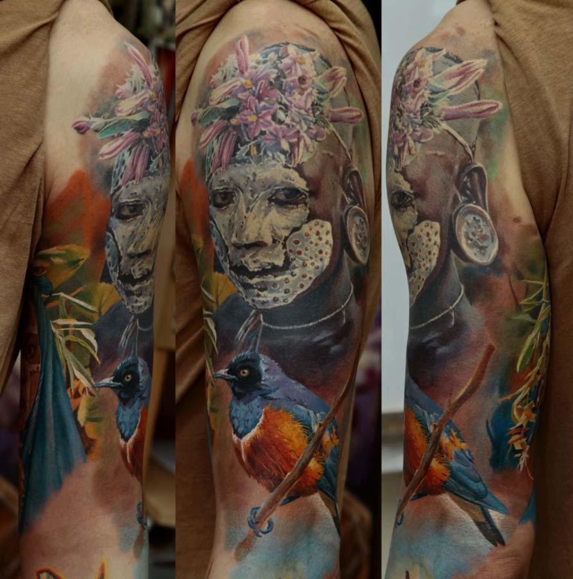 Súper tatuajes de Dmitry Samokhin