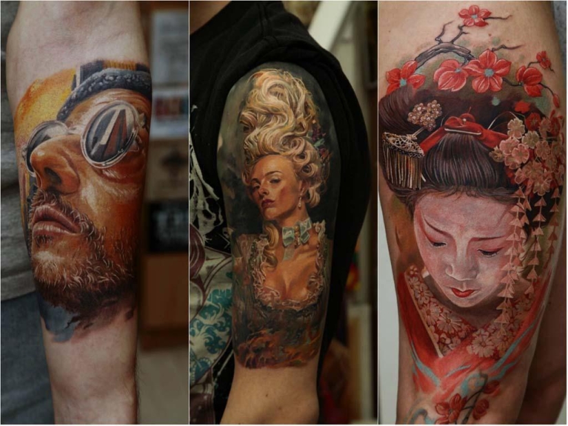 Súper tatuajes de Dmitry Samokhin