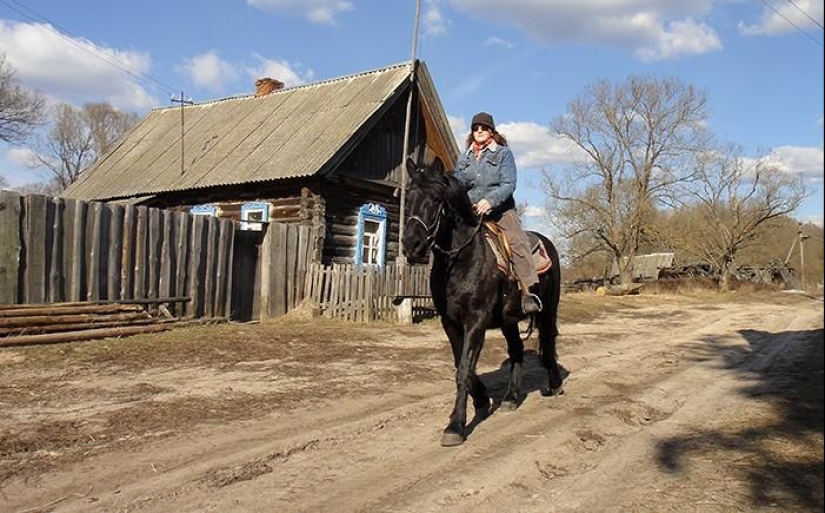 Spring day in the Russian village
