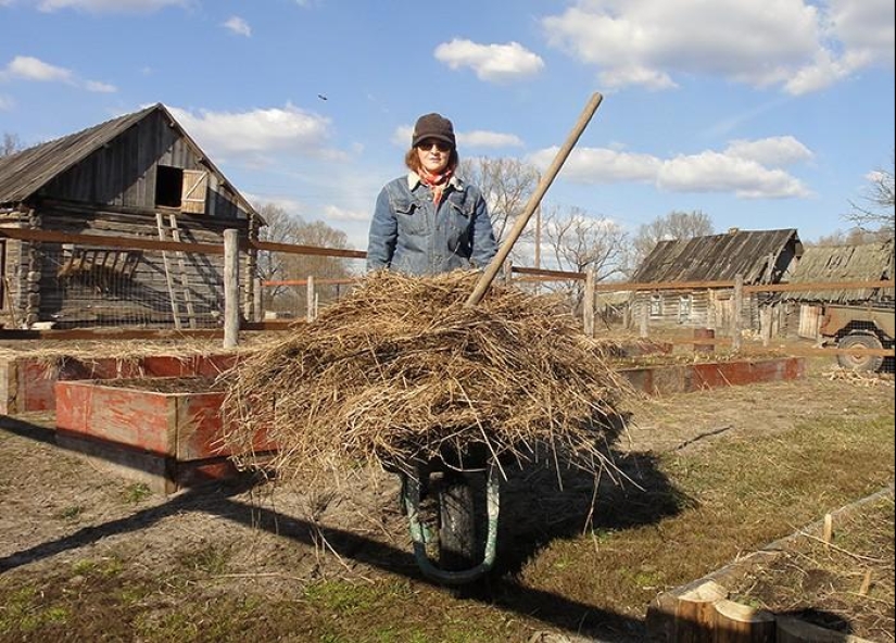 Spring day in the Russian village
