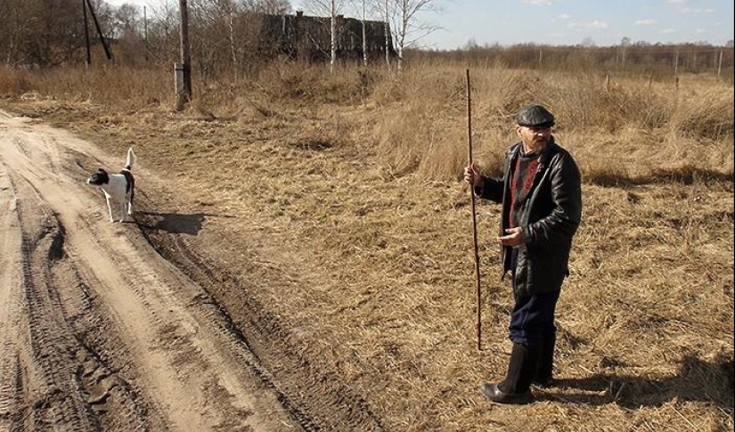 Spring day in the Russian village