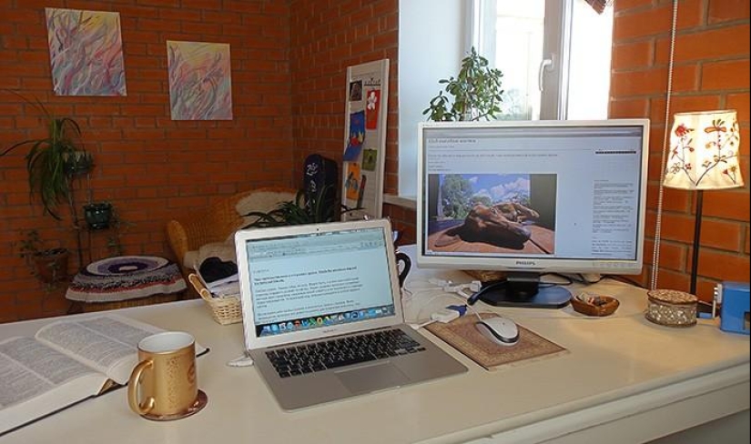 Spring day in the Russian village