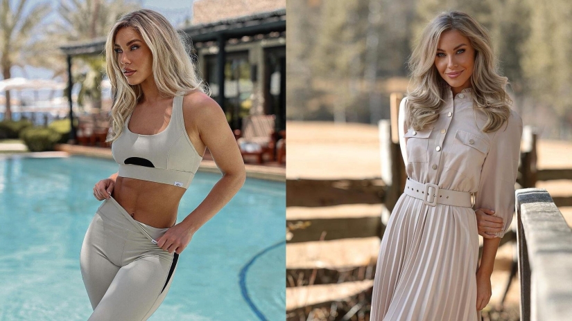 Squatting: Austrian fitness model Stephanie Davies, whose figure inspires a million people to exercise