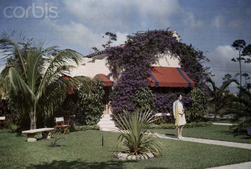 St. Petersburg and other cities of Florida in 1929 in color photos