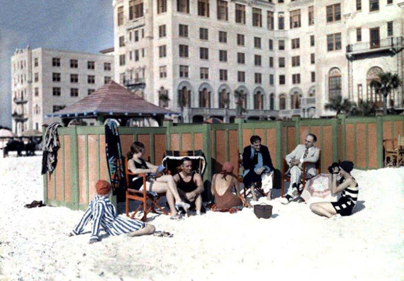 St. Petersburg and other cities of Florida in 1929 in color photos