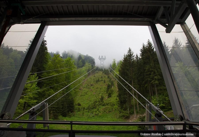 Stanserhorn Cabrio - cabina de teleférico de dos pisos
