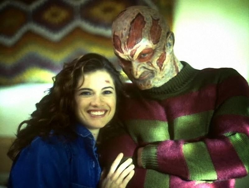Stills from the filming of A Nightmare on Elm Street
