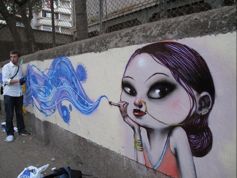 Street art by Julien Malland