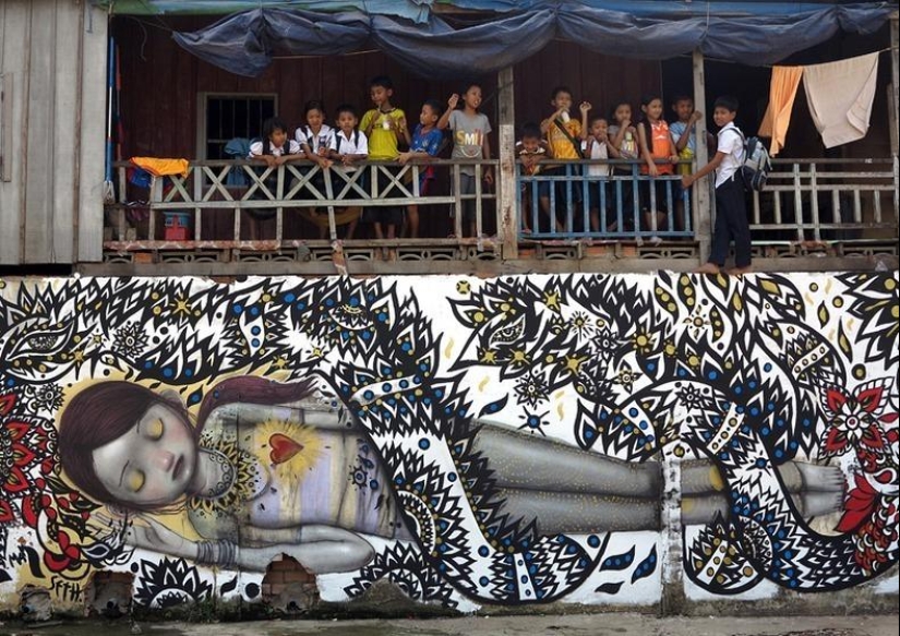 Street art by Julien Malland