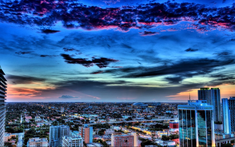 Stunning skies over Miami Stunning skies over Miami