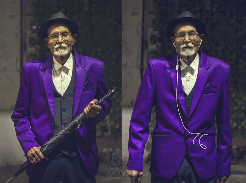 Style and fashion work wonders: grandson turned his 96-year-old farmer grandfather into a real dandy