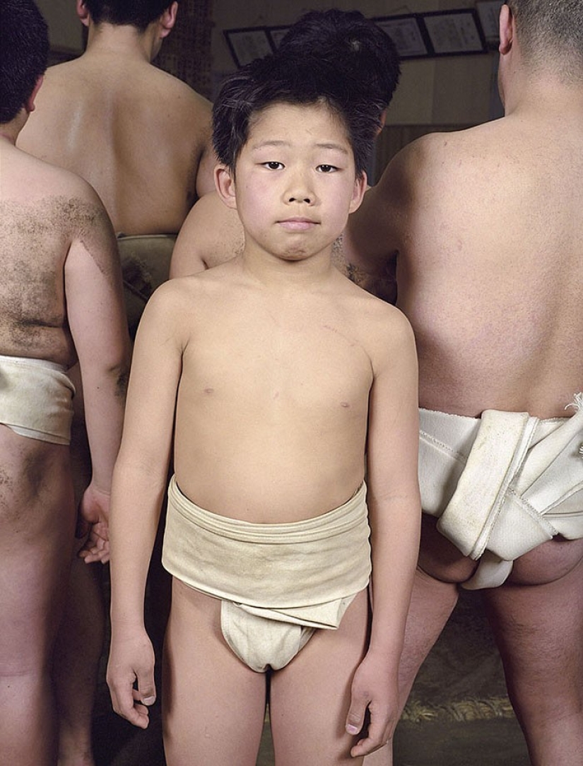 Sumo wrestlers in their youth Sumo wrestlers in their youth