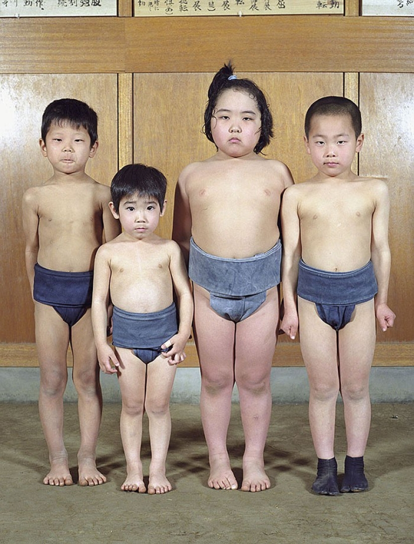 Sumo wrestlers in their youth Sumo wrestlers in their youth