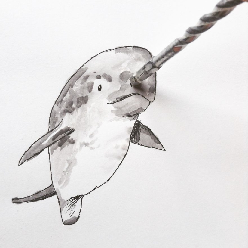 Super fun illustrations with common objects Super fun illustrations with common objects