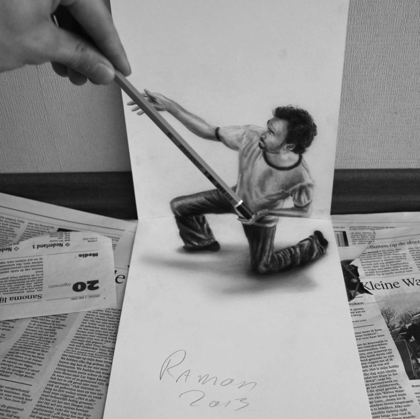 Superb self-taught 3D drawings by Ramon Bruin Superb self-taught 3D drawings by Ramon Bruin