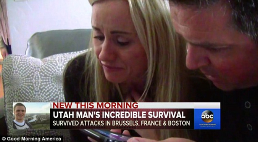 Survivor: 19-year-old American who was the victim of the attacks in Brussels, survived the attacks in Paris and the bombing in Boston before this Survivor: 19-year-old American who was the victim of the attacks in Brussels, survived the attacks in Paris and the bombing in Boston before this