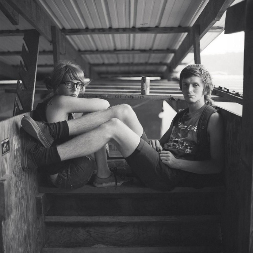 Taking a break from trash and frenzy at anarchist skateboarding fest